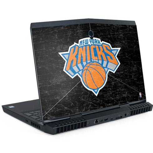 NBA New York Knicks Black Secondary Logo Dell Alienware Skin